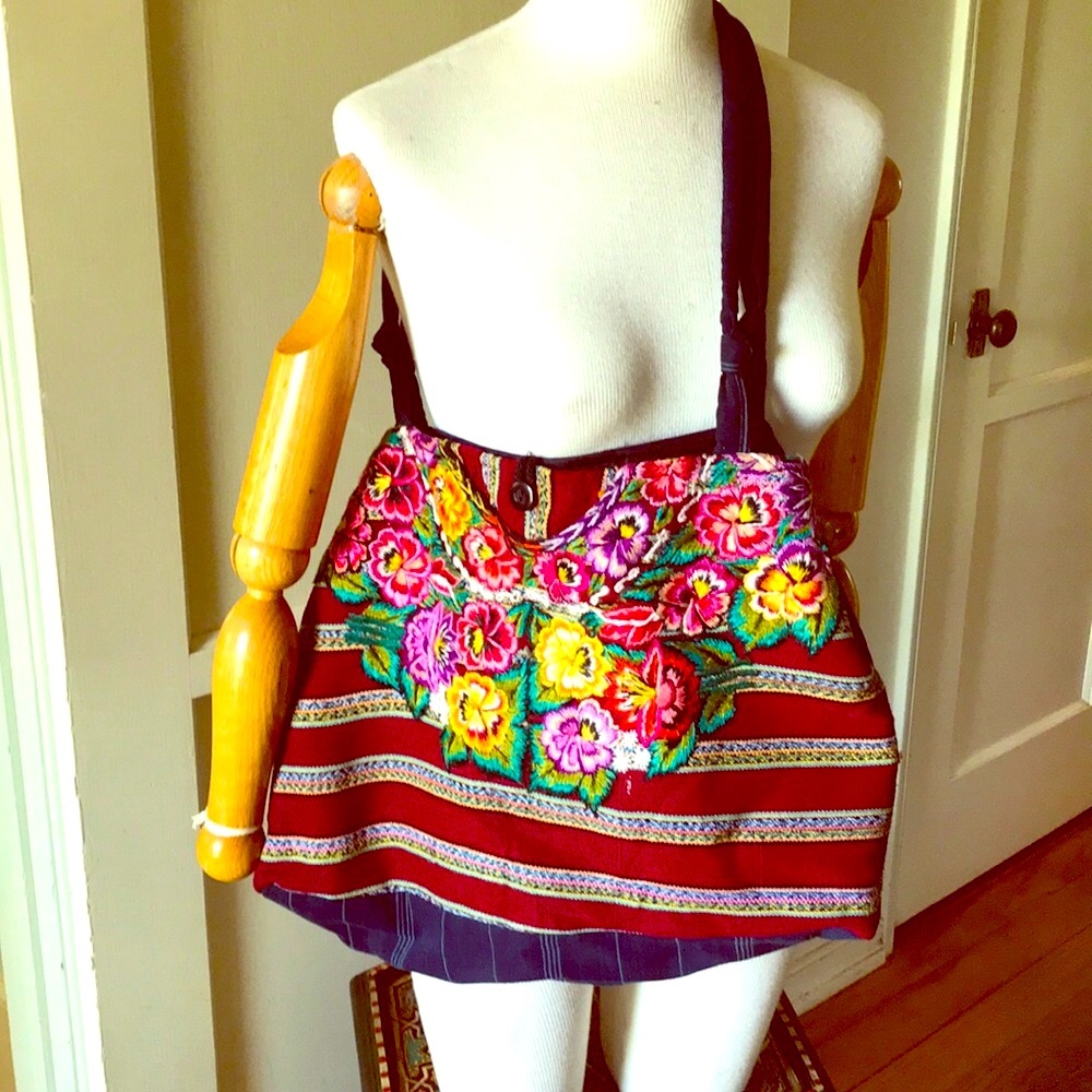 Beautiful Eastern Serenity.com embroidered satchel